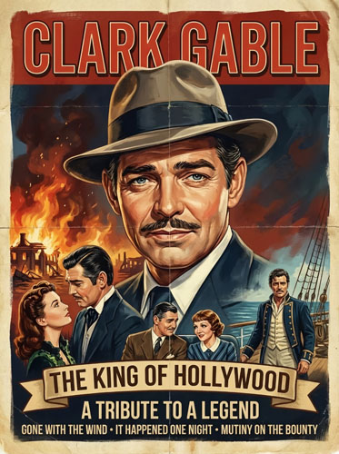 Clark Gable — Golden Era Tributes poster art